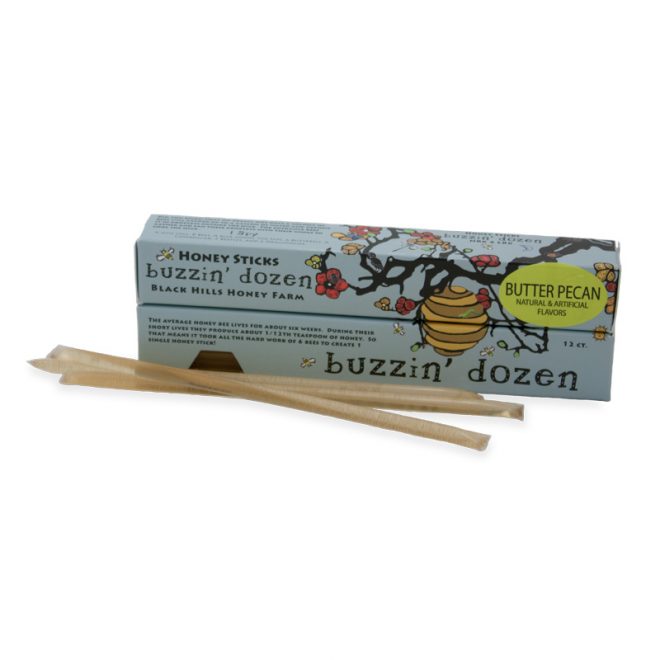 Butter Pecan Flavored Honey Sticks